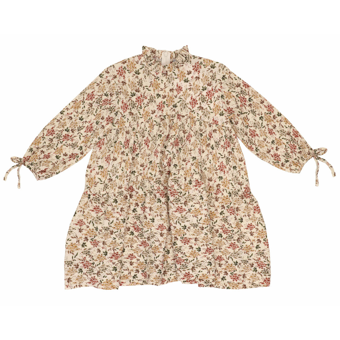 Noma Ivory Floral Crinkle High Low Dress