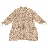 Noma Ivory Floral Crinkle High Low Dress