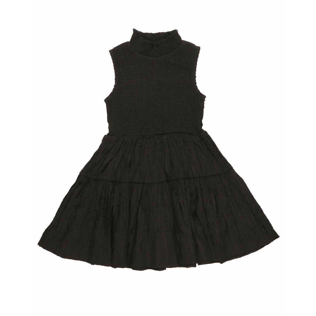 Noma Black Collared Smocked Dress