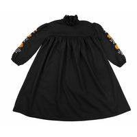 Noma Blue Embroidered Sleeve Dress