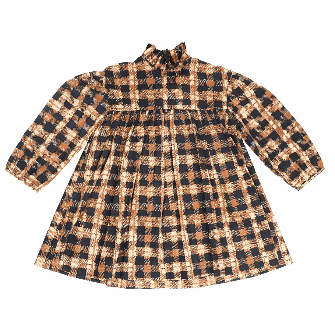 Noma Camel Blue Distressed Dress