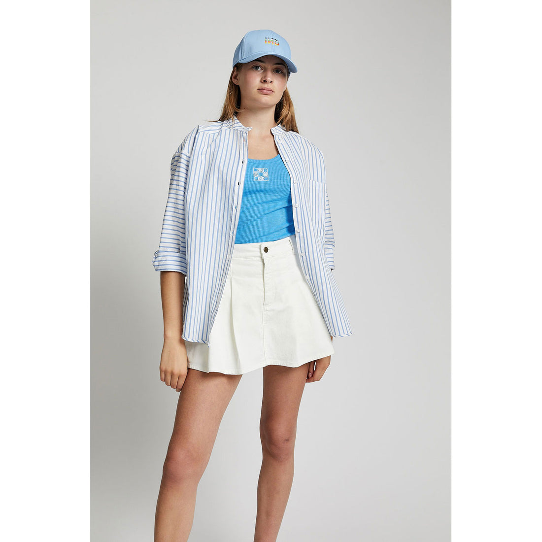 Indee Sky Blue Striped Shirt