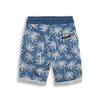 Finger in the Nose Stone Blue Palms Fleece Bermudas