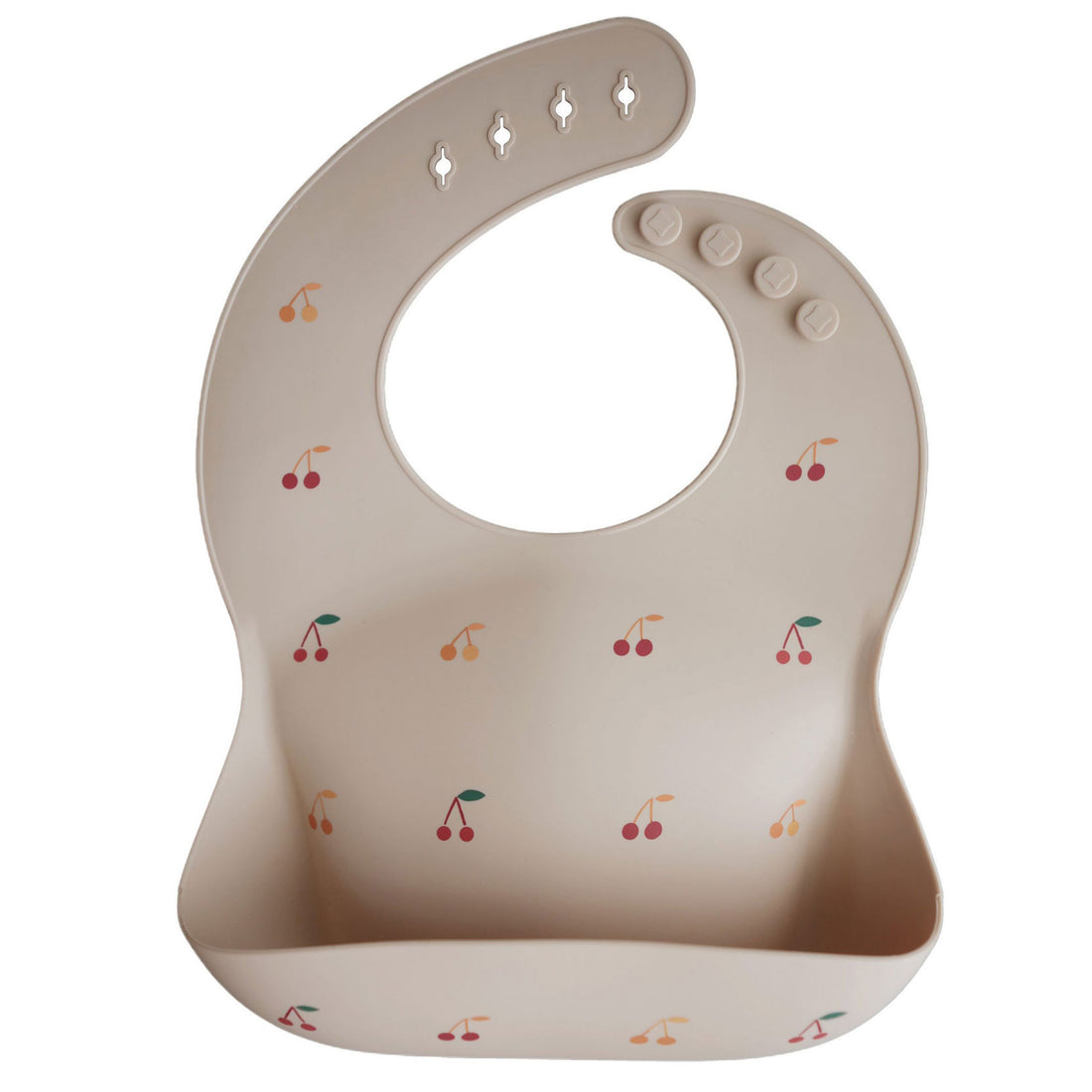 Mushie Silicone Baby Bib - Cherries