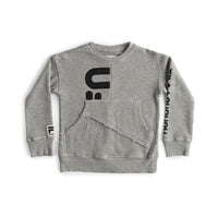 NUNUNU Heather Grey Fila X Nununu Deconstructed Sweatshirt