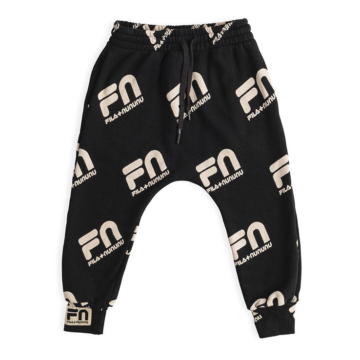 NUNUNU Black Fila X Nununu Fun Baggy Pants