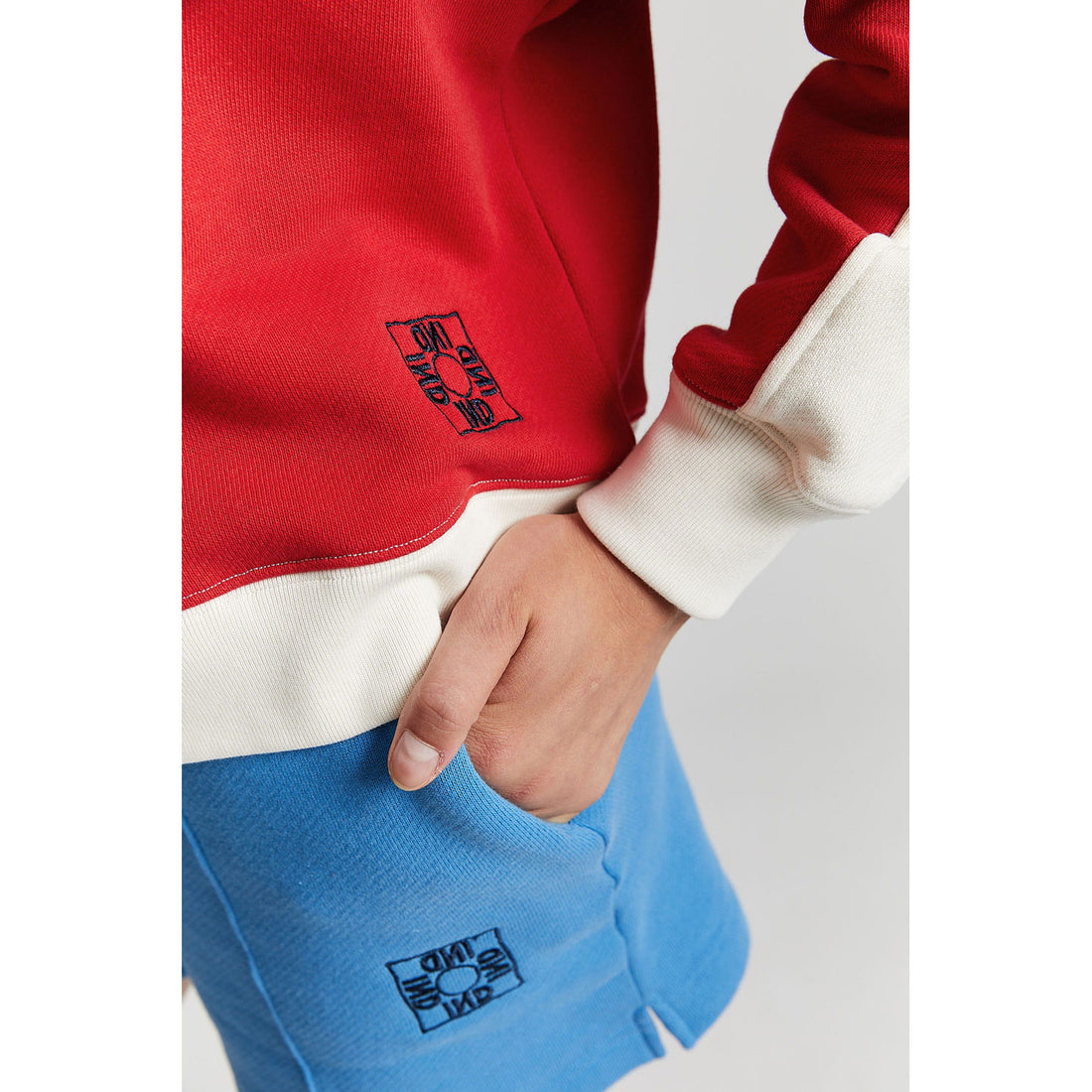 Indee Panama Blue Multi Colored CN Sweatshirt