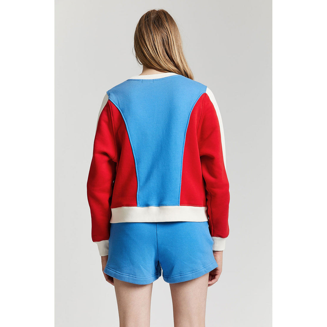 Indee Panama Blue Multi Colored CN Sweatshirt