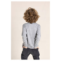 Finger in the Nose Nico Heather Grey Blue Skate Long Sleeve T-Shirt