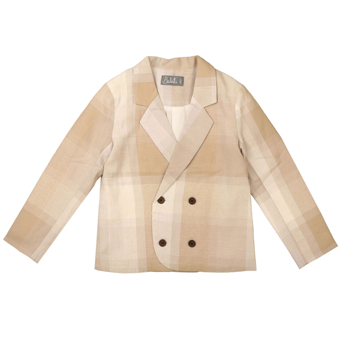 Noma Sand Oversized Plaid Jacket