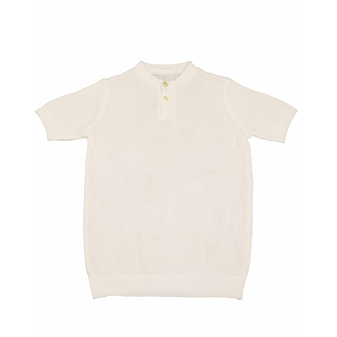 Noma Ivory Woven Outline Textured Knit Pullover