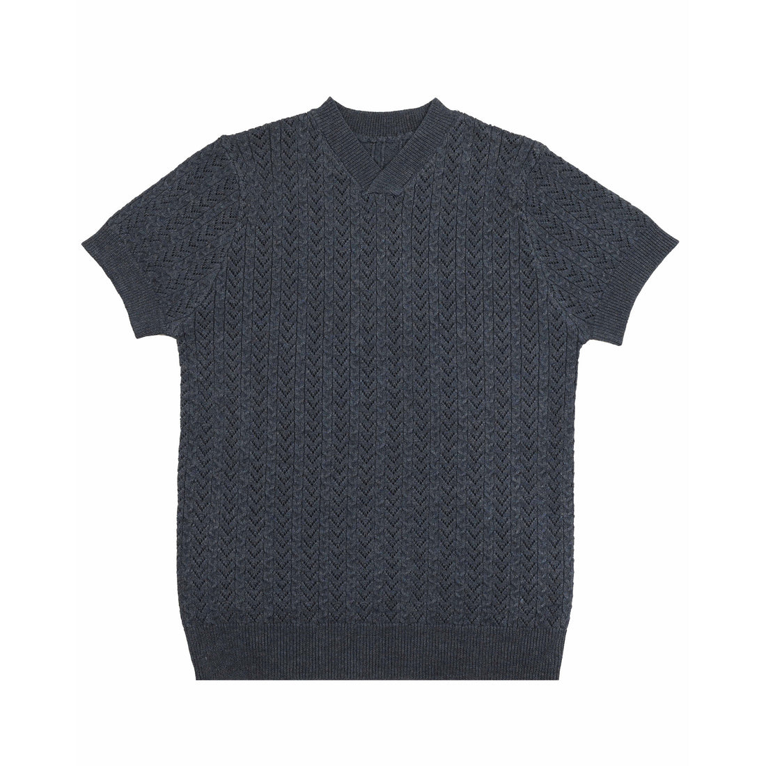 Noma Denim Poinetlle V Neck Knit Sweater