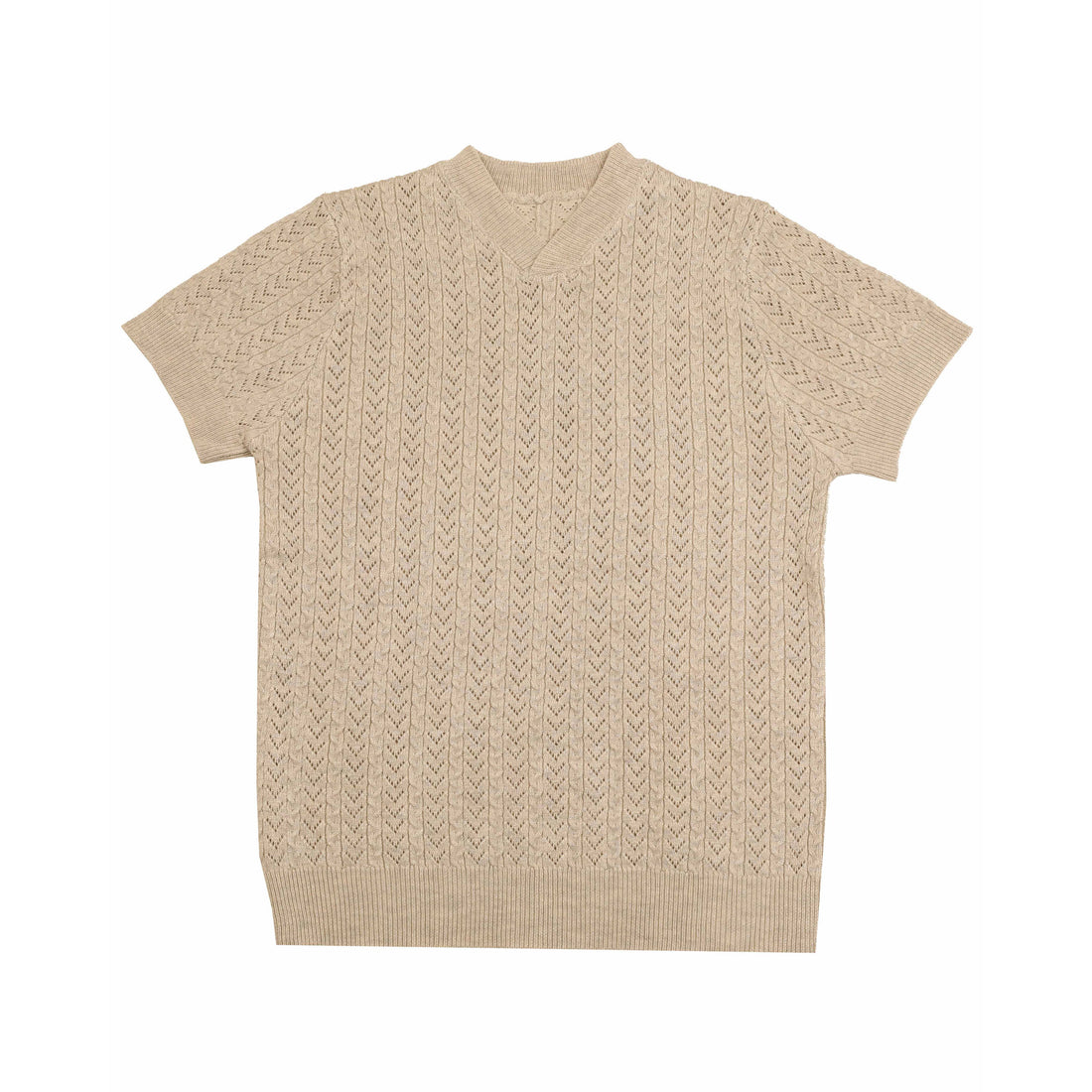 Noma Mushroom Poinetlle V Neck Knit Sweater