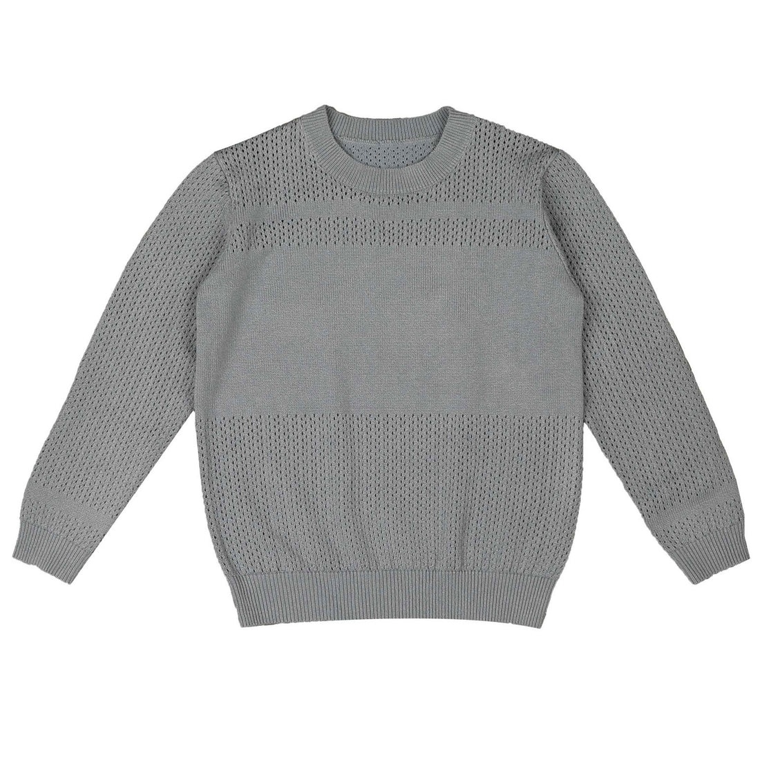Noma Powder Blue Pointelle Long Sleeve Knit