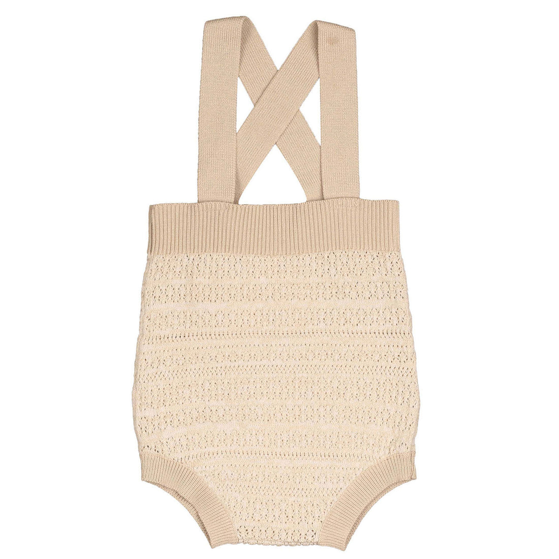 Noma Sand Marled Textured Stripes Baby Knit