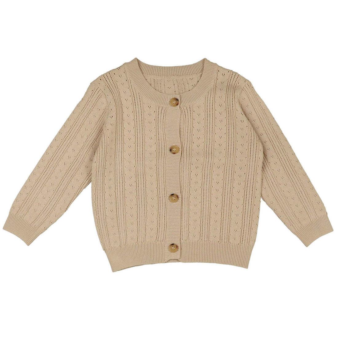 Noma Sand Pointelle Cardigan