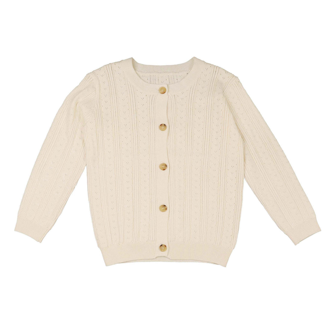 Noma White Pointelle Cardigan