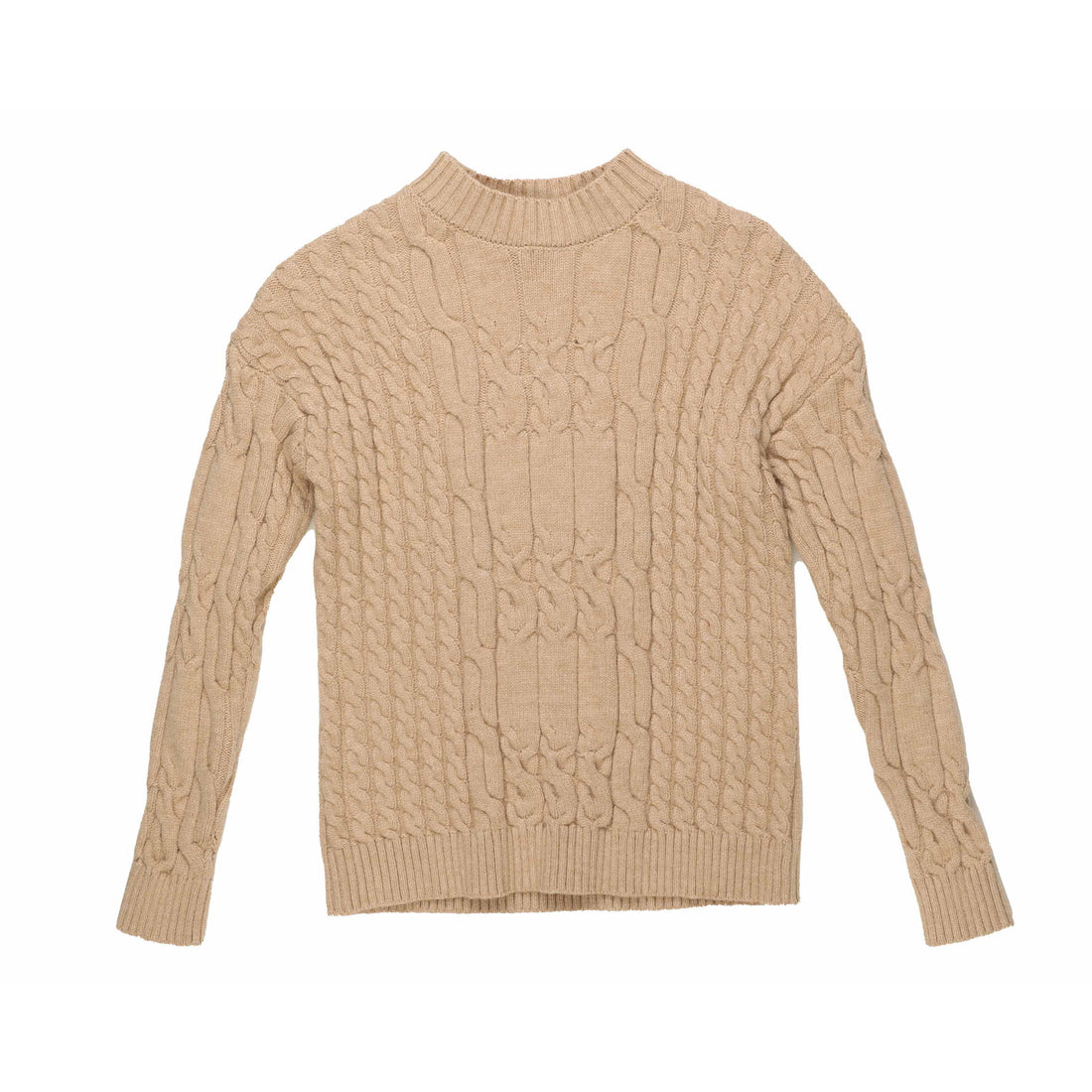 Noma Oatmeal Cable Knit Sweater Ladida