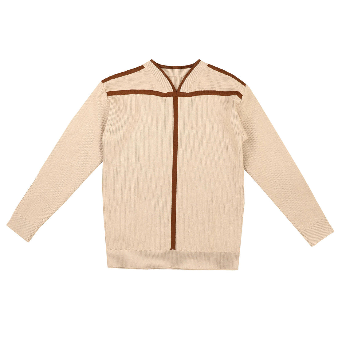 Noma Oatmeal Binding Stitch Sweater