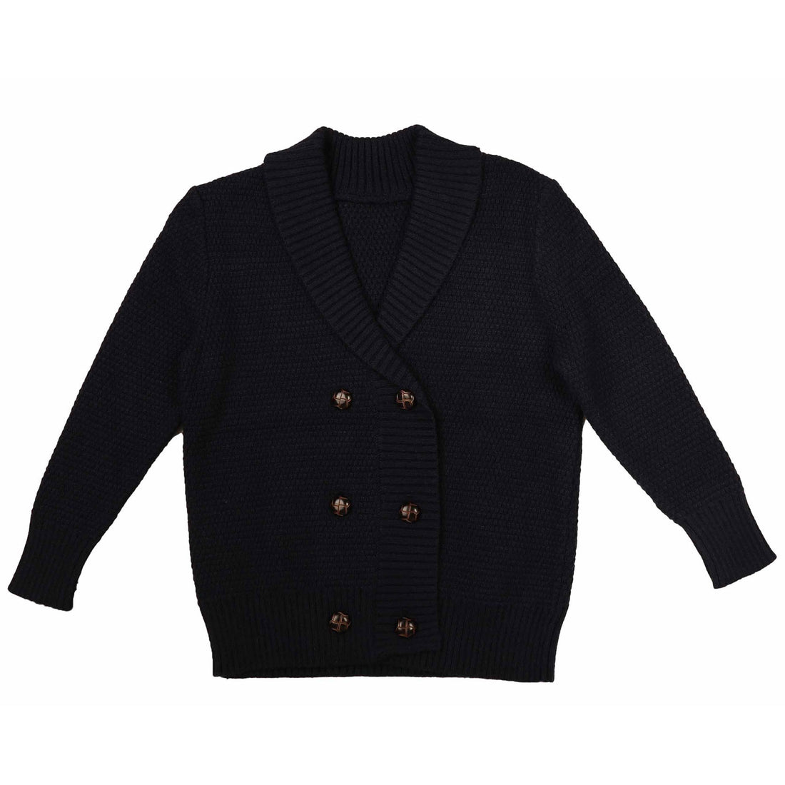 Noma Black Double Breasted Cardigan