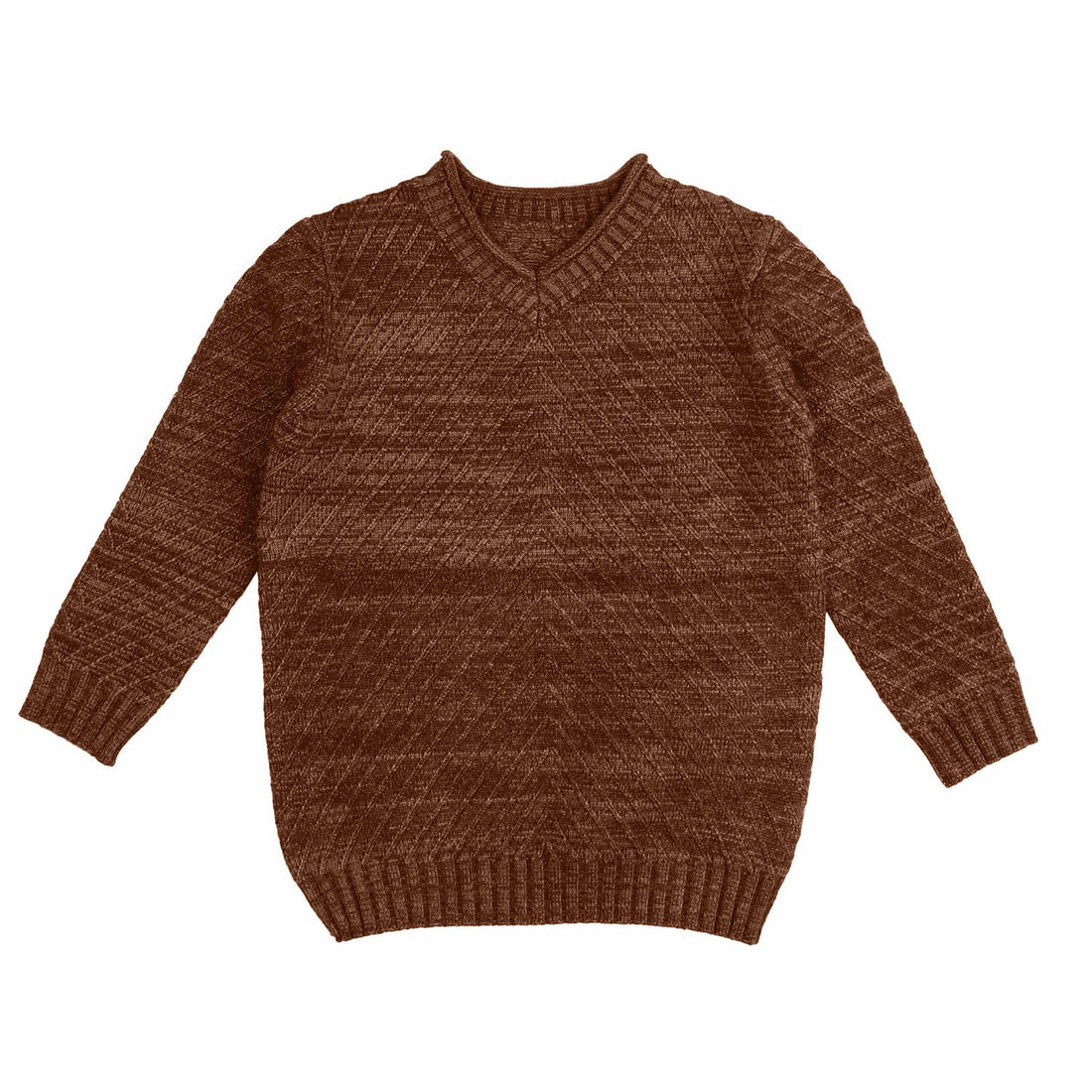 Noma Camel Chevron Knit Pullover