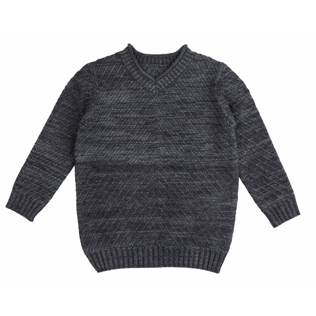 Noma Navy Chevron Knit Pullover