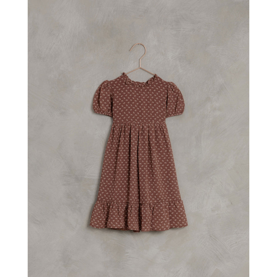 Noralee Wine French Flower Wendy Dress