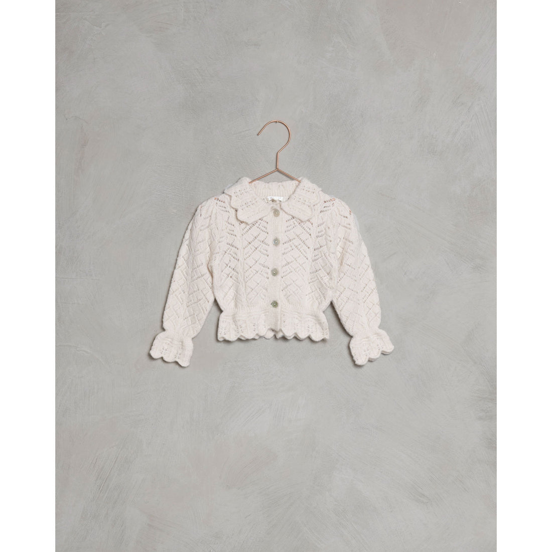 Noralee Pointelle Cardigan | Natural
