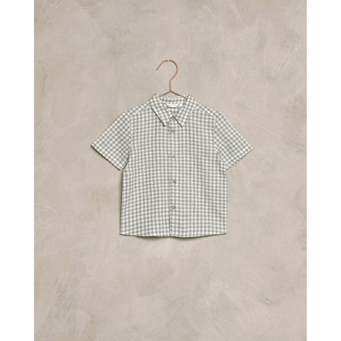Noralee Dusty Blue Gingham Atlas Shirt