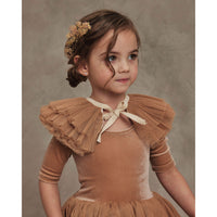 Noralee Ruffle Tulle Collar | Apricot