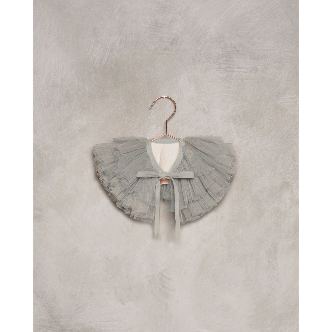 Noralee Dusty Blue Ruffle Tulle Collar