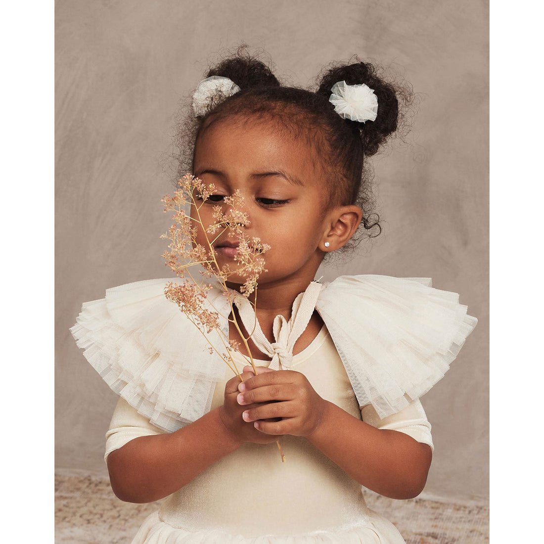 Noralee Ruffle Tulle Collar | Champagne