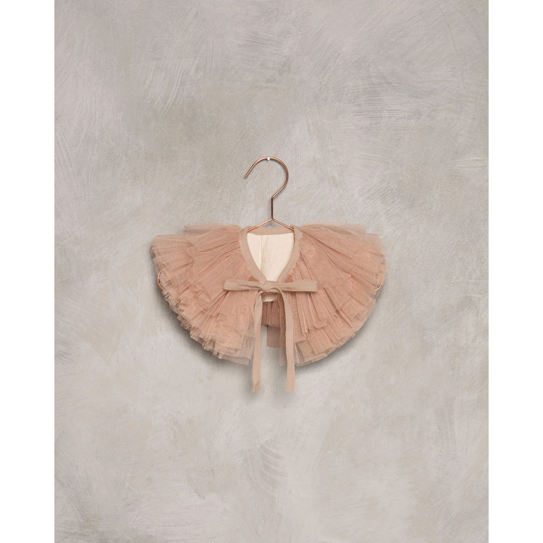 Noralee Dusty Rose Ruffle Tulle Collar
