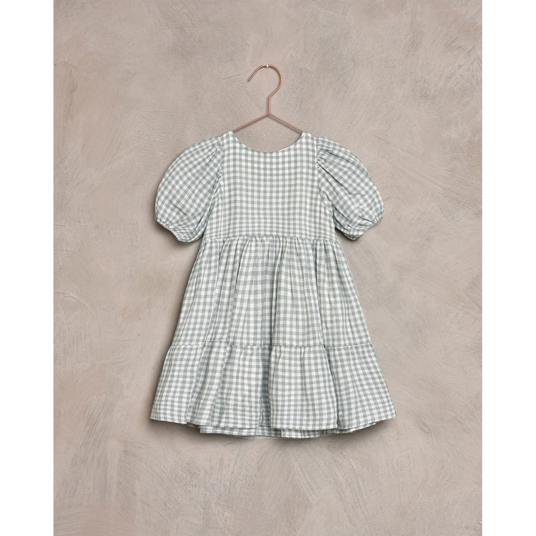 Noralee Dusty Blue Gingham Chloe Dress