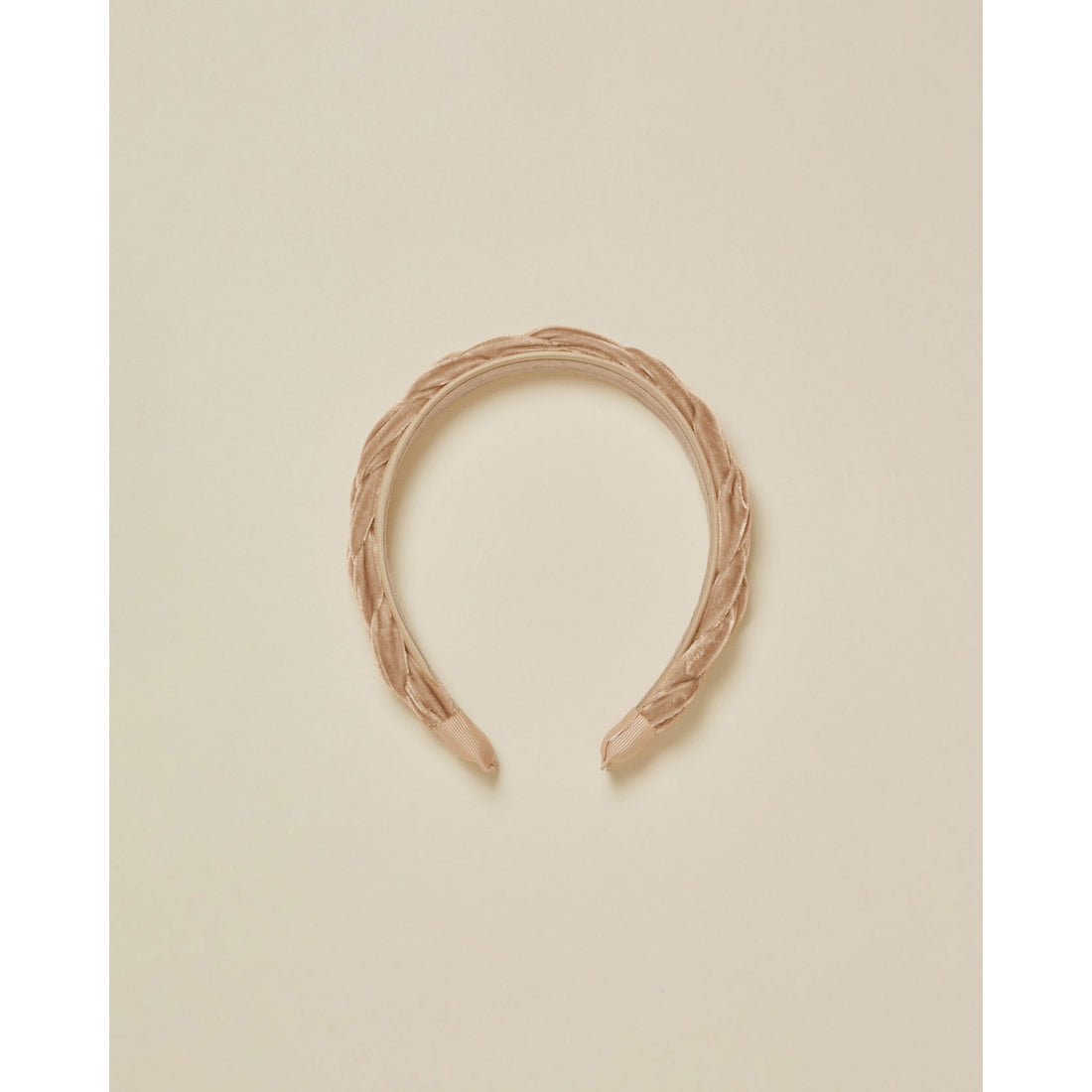 Noralee Velvet Braided Headband | Apricot