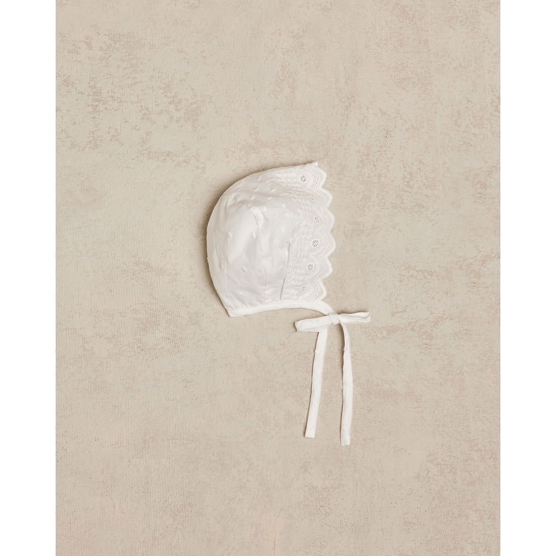 Noralee White Baby Bonnet