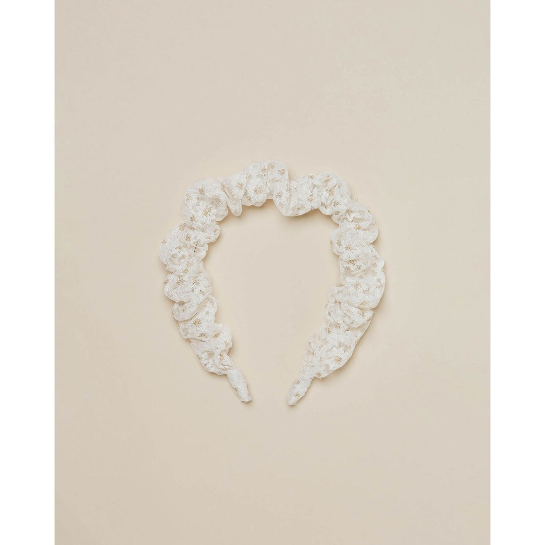 Noralee Gathered Headband | Embroidered Floral