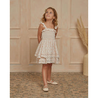 Noralee Powder-Pink Birdie Dress | Powder Pink Motif
