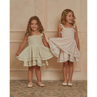 Noralee Sage-Stripe Birdie Dress | Sage Stripe