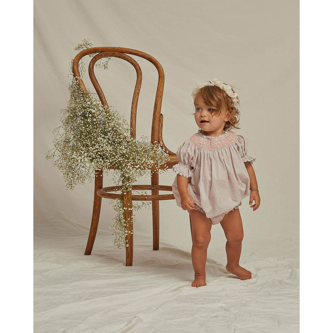 Noralee Dusty-Lavender Maddie Romper | Dusty Lavender