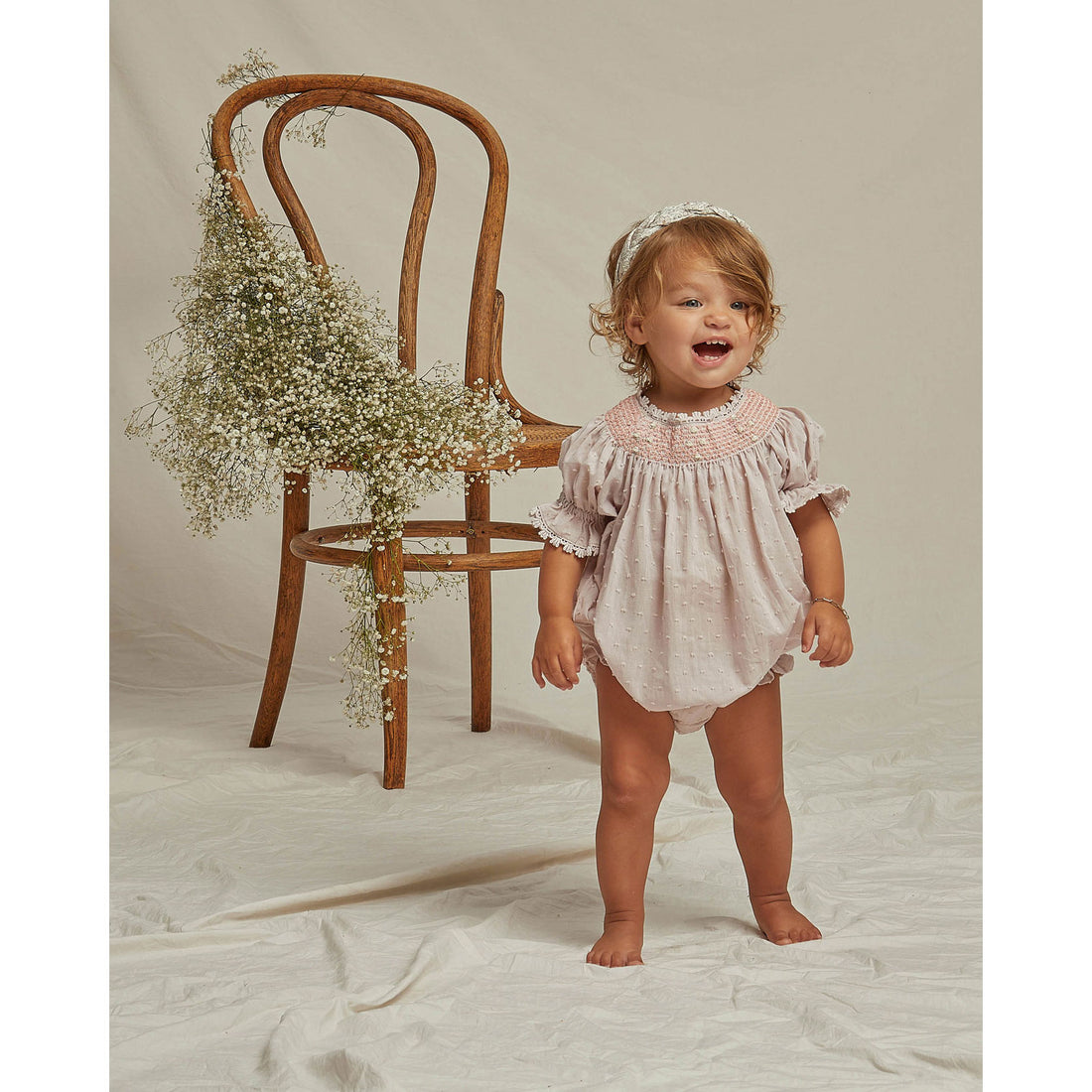 Noralee Dusty-Lavender Maddie Romper | Dusty Lavender