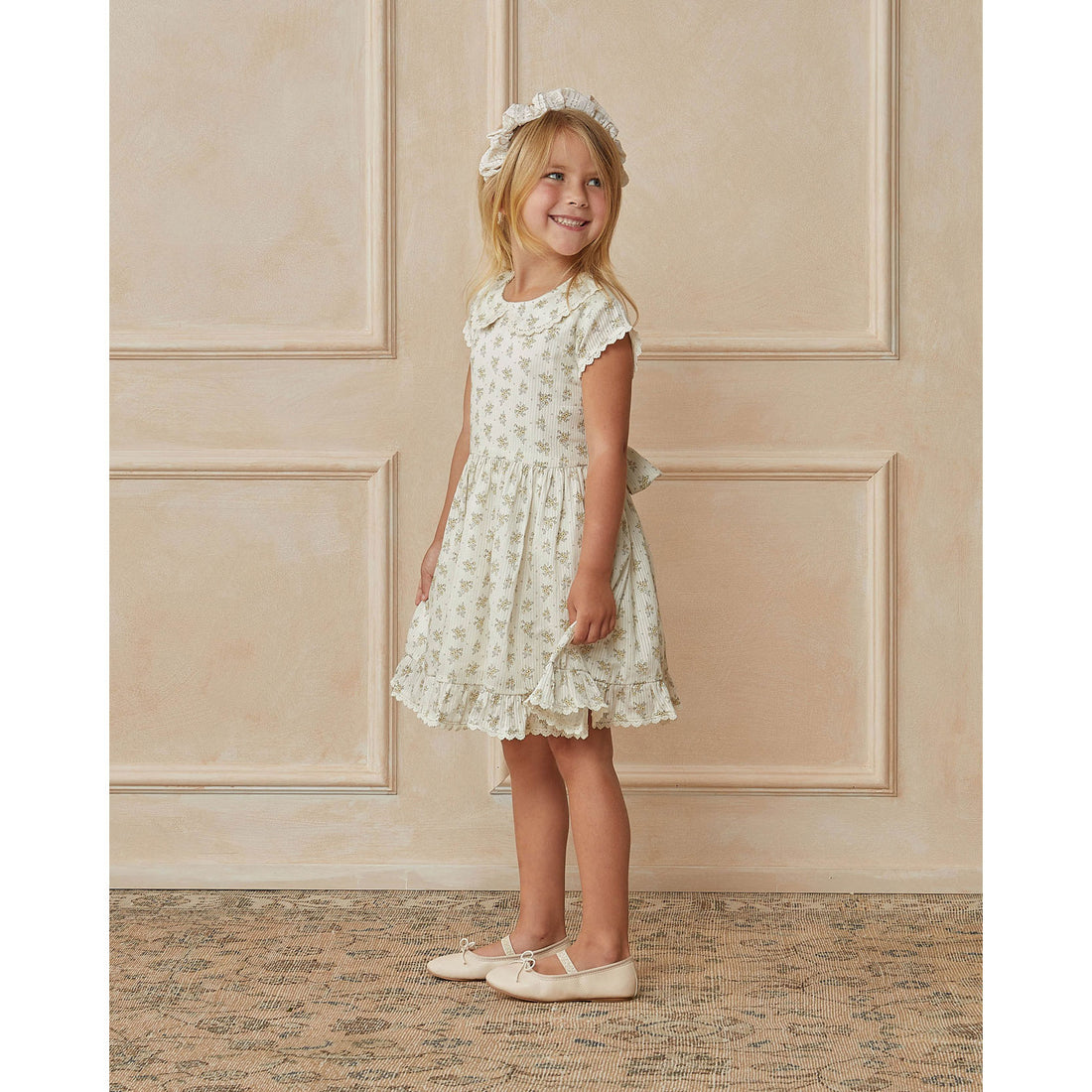 Noralee Natural Betty Dress | Lemon Ditsy