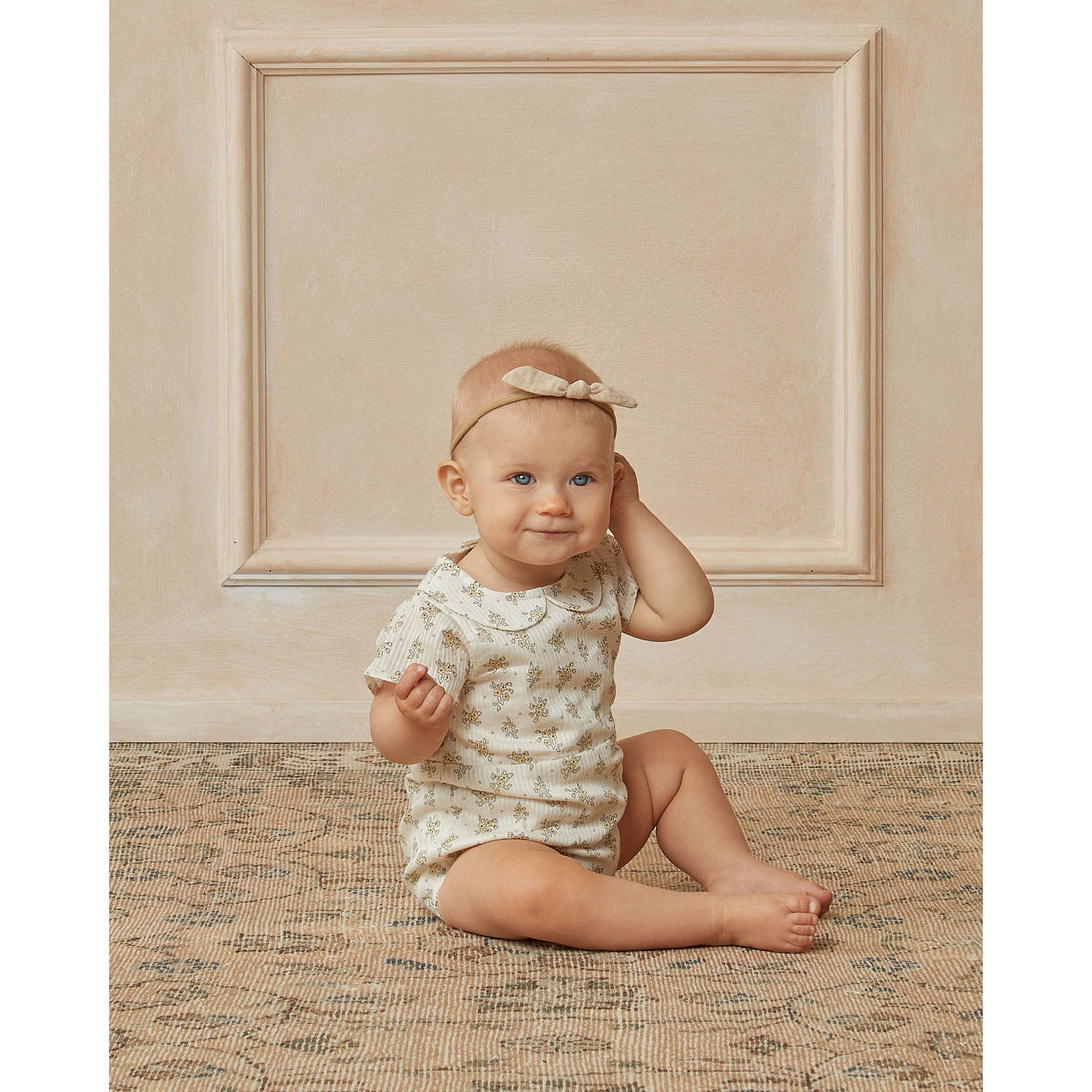 Noralee Natural Betty Romper | Lemon Ditsy