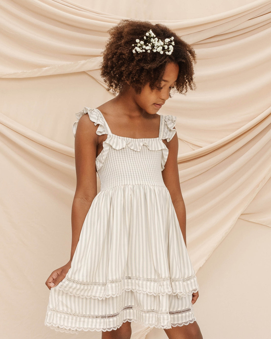 Noralee Birdie Dress- Antoinette Stripe