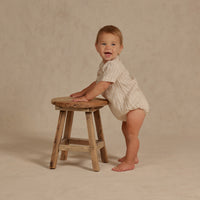 Noralee Ecru / Cafe Stripe Beau Romper