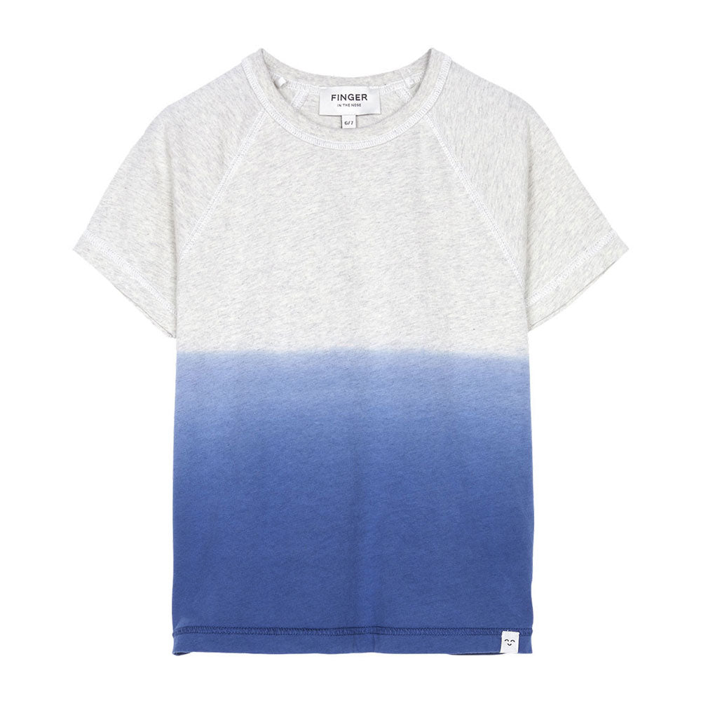 Finger in the Nose Nolan Heather Ecru Dip Dye Short Sleeve T-Shirt