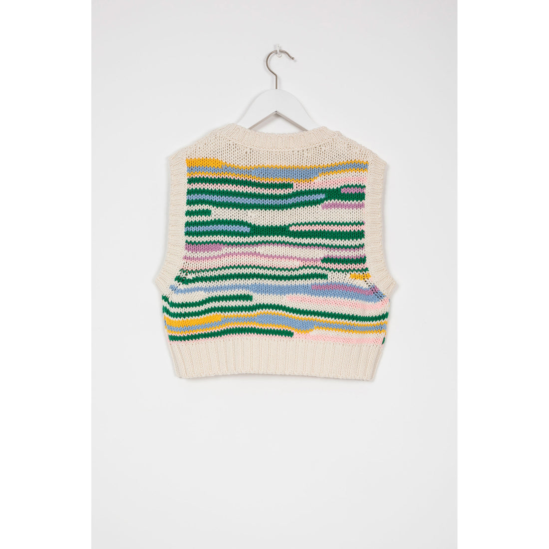Indee Apple Green Multi Stripe Vest