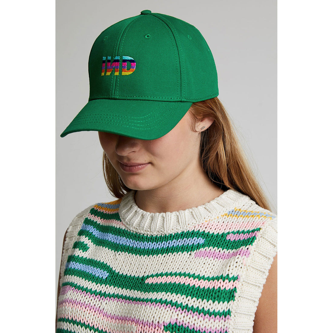 Indee Apple Green Multi Stripe Vest