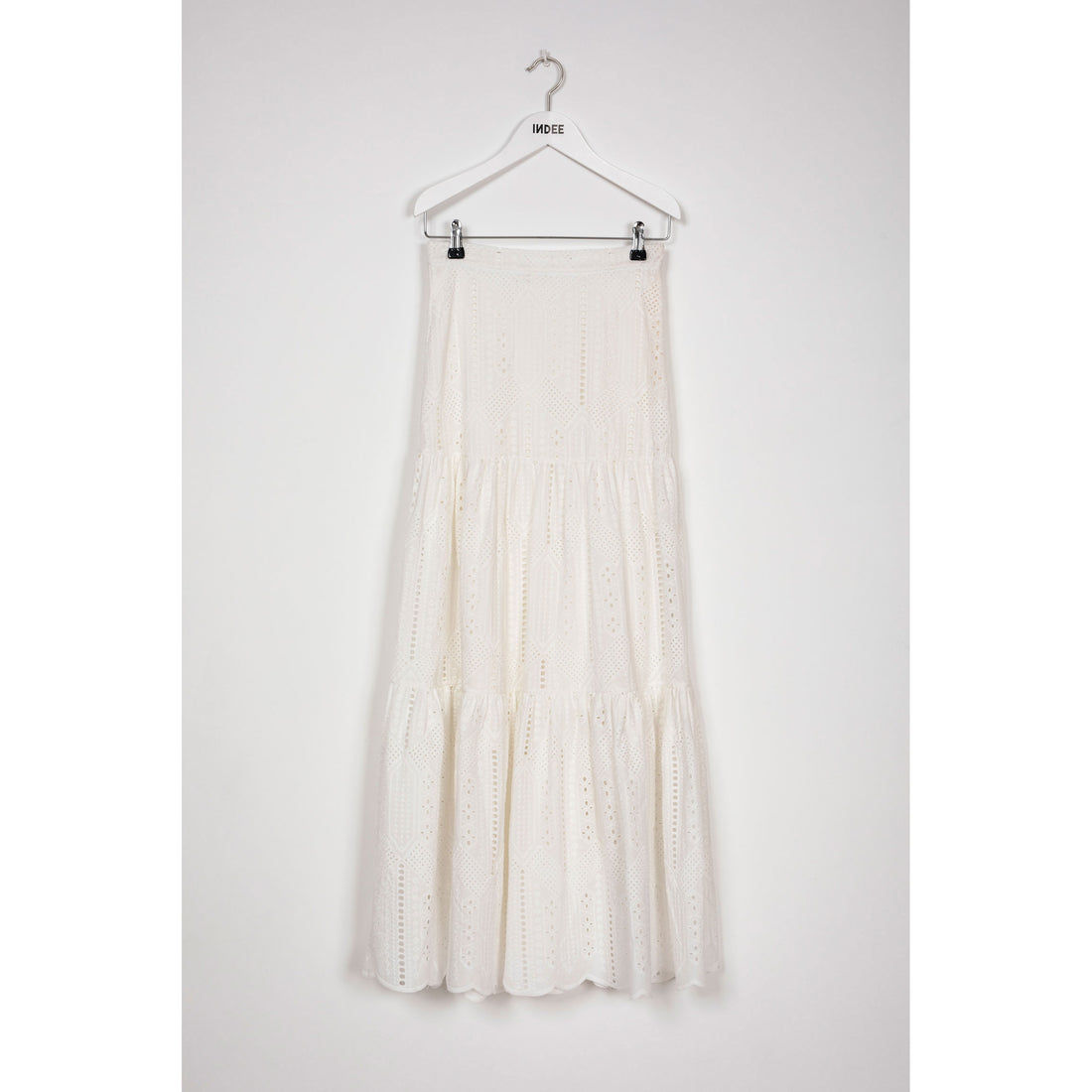 Indee Off White Long Lace Skirt