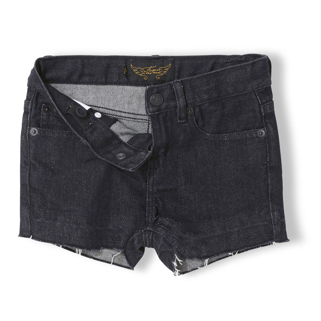 Finger in the Nose Black Denim Nova Shorts